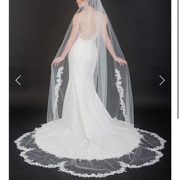 Ivory Cathedral Bridal Veil - Picture 1 of 5